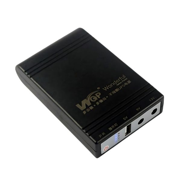 WGP Mini UPS, (5V, 9V, 12V Output) -Capacity 10400mAh