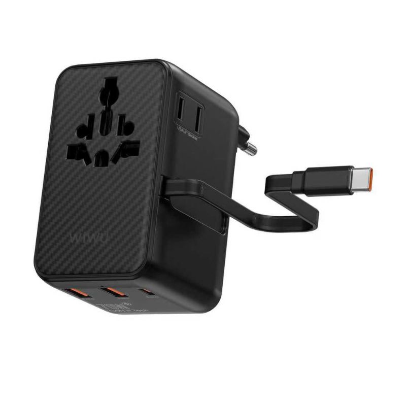 WIWU Warrior 70W GaN International Adapter