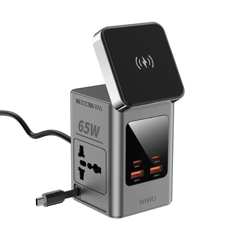 WIWU Wi-W040 8in1 65W GaN Desktop Power Station