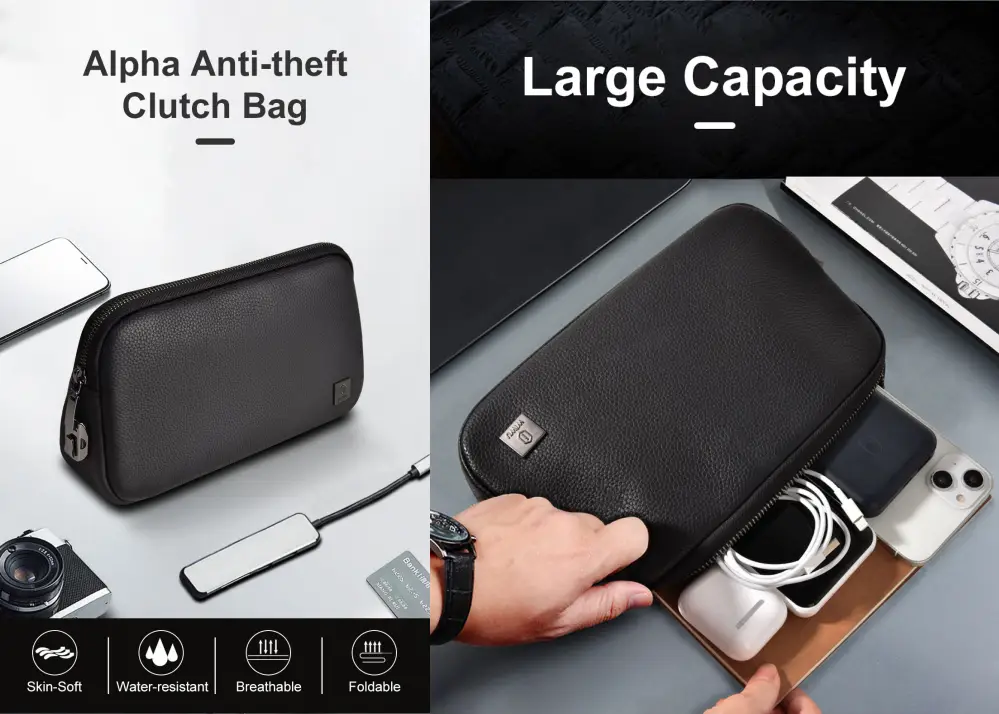WiWU Alpha tech organizer bag interior compartments