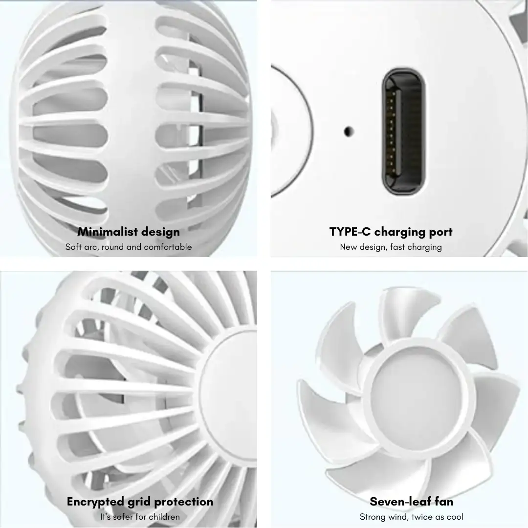 WiWU Bubble handheld fan with 1200mAh battery