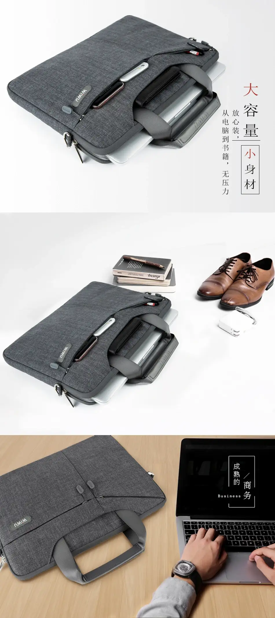 WiWU City Comuter Bag for Macbooks
