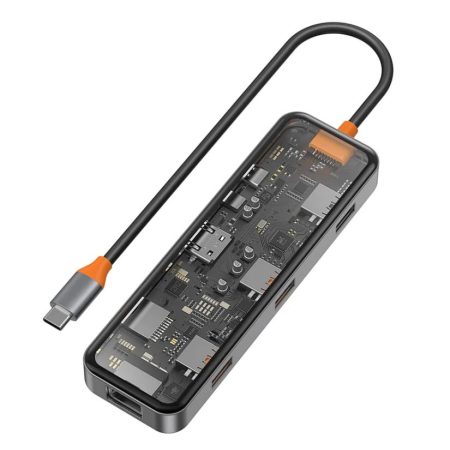 WiWU Cyber Multifunctional 8-in-1 Type C Hub Docking Station, CB008