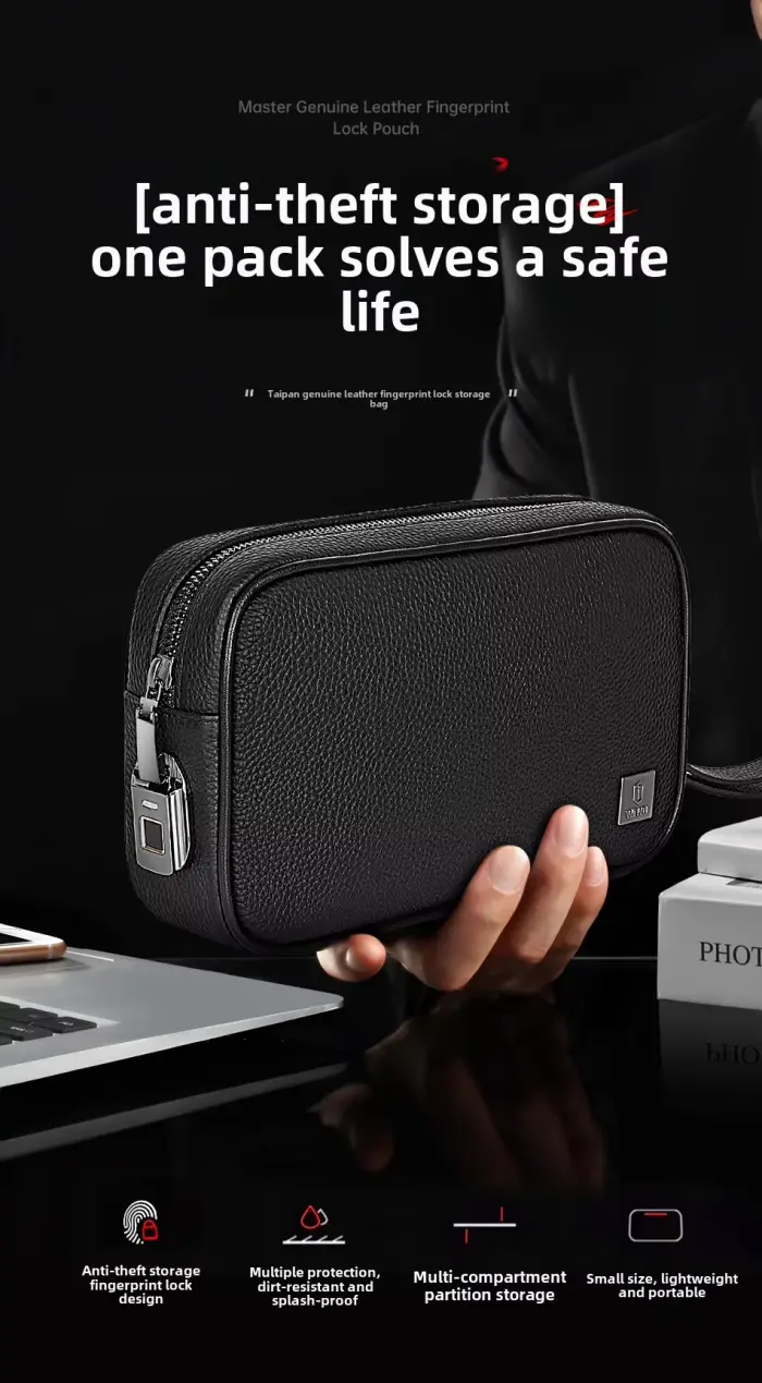 WiWU-Master-Genuine-Leather-Fingerprint-Lock-Pouch