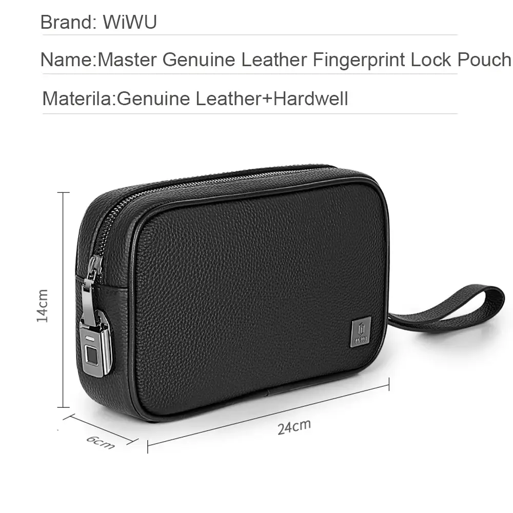 WiWU-Master-Genuine-Leather-Fingerprint-Lock-Pouch
