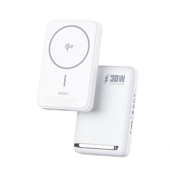 WiWU P031 IQ2 30W 10000mAh Wireless Power Bank with Portable Stand