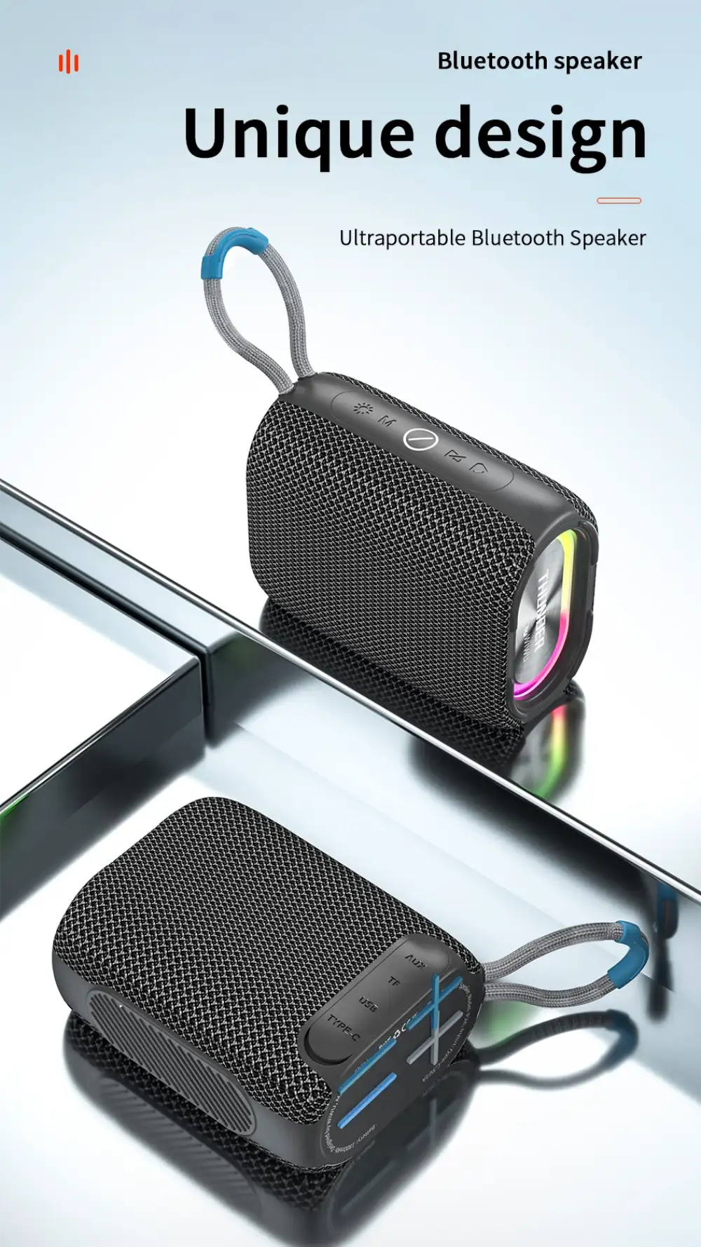 WiWU P26 Thunder wireless speaker with deep bass