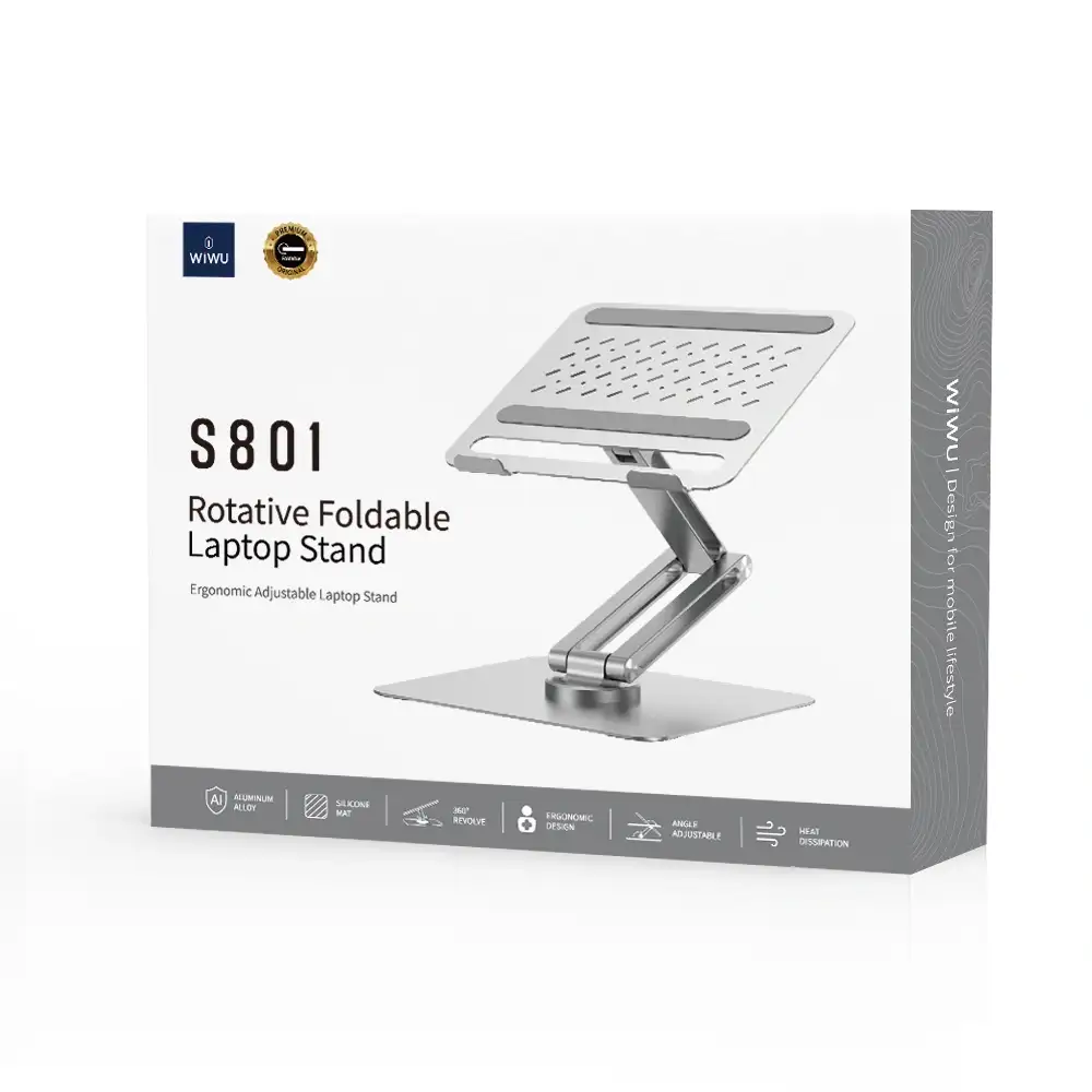 Portable foldable laptop stand by WiWU for desks