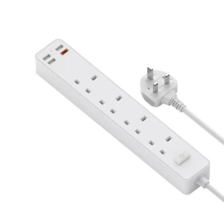 WiWU U01 Power Strip Socket With 4 AC 3 USB 20W PD