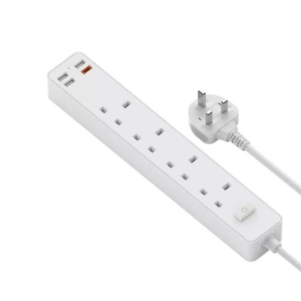 WiWU U01 Power Strip Socket With 4 AC 3 USB 20W PD
