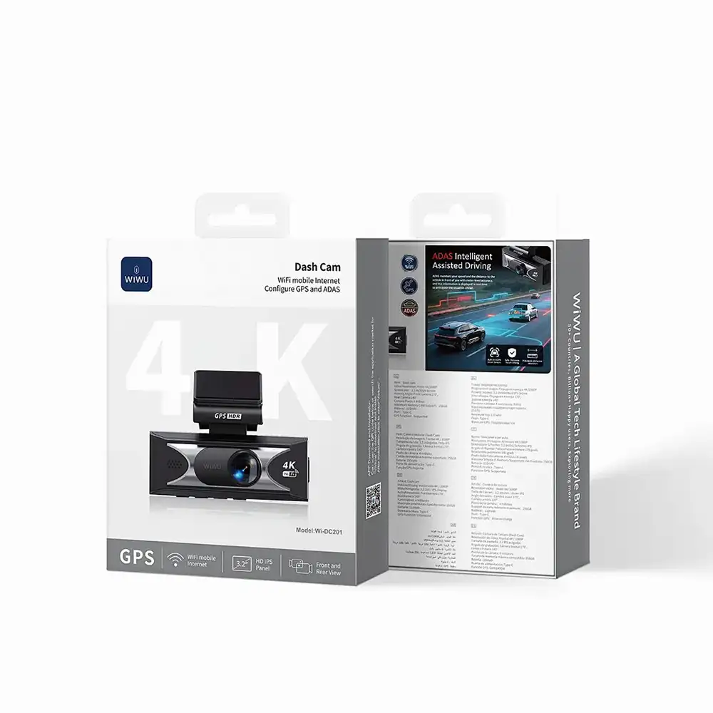 WiWU Wi-DC201 4K dash cam WiFi smartphone connection