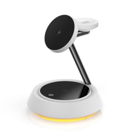 Wiwu Wi-W002 15w 3 In 1 Magnetic Desktop Wireless Charger