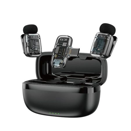 WiWU Wi-WM008 Dual Wireless Lavalier Microphone System