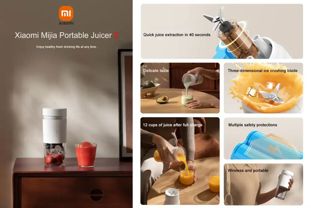 XIAOMI MIJIA Portable Juicer Cup 2 Blender