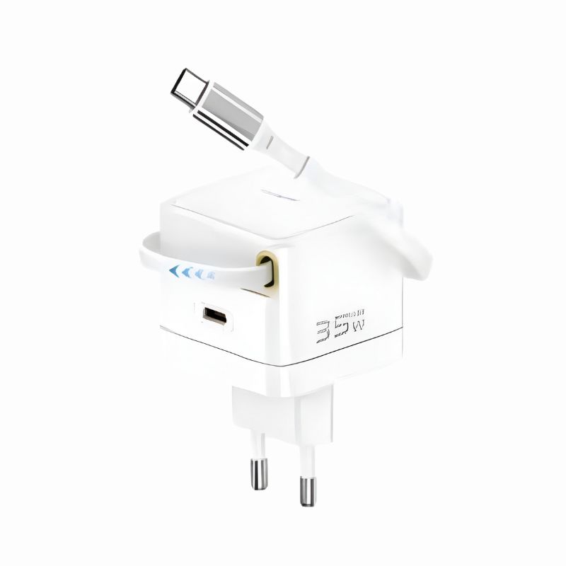XUNDD XDCH-092 PD 35W GaN Charger with Retractable Cable, EU Plug