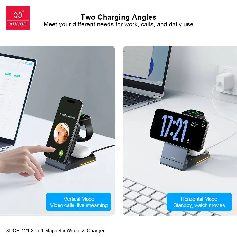 Sleek wireless dock ideal for Bangladesh daily charging