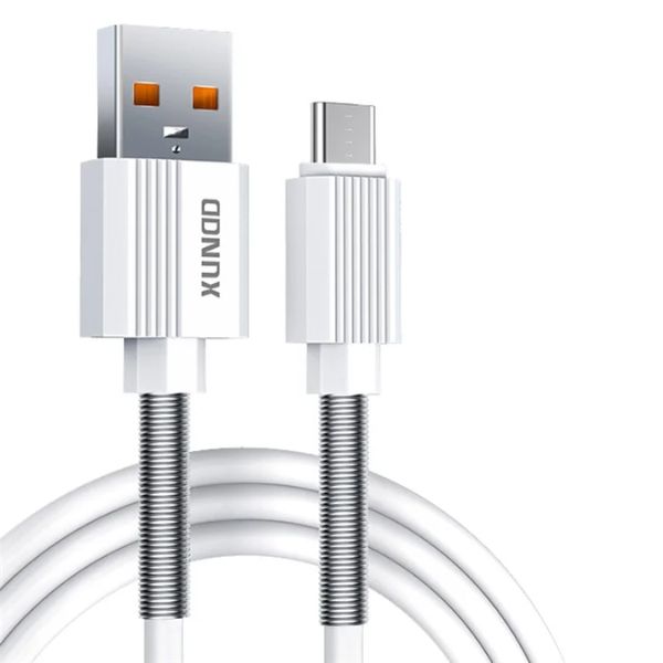 XUNDD XDDC-016 1m Dual Spring Connector Fast Charging Cable