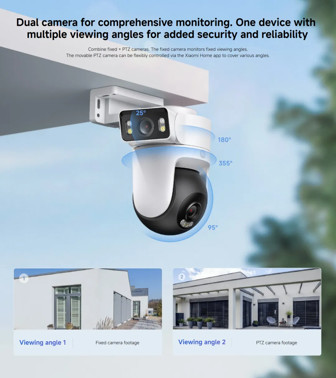 Xiaomi CW500 Outdoor Dual Lens Security Camera Mi Home APP