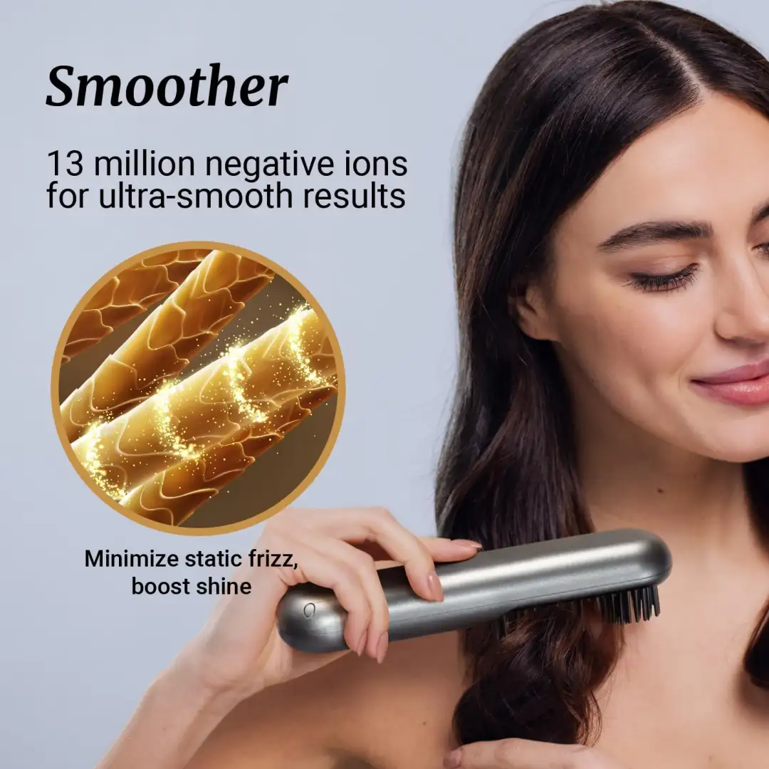 Cordless hair straightener designed for easy styling