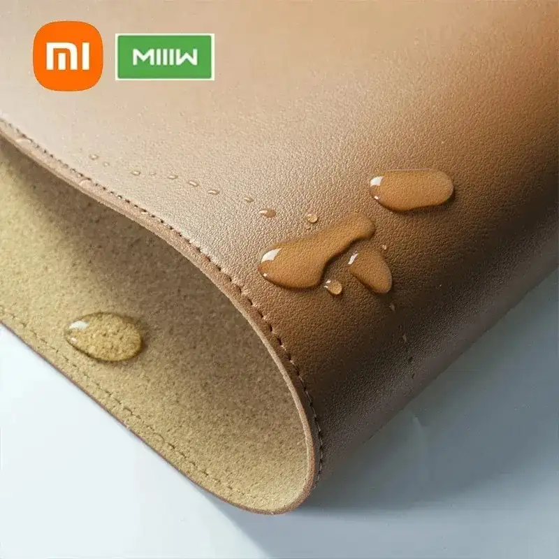 Xiaomi MIIIW PU Leather Waterproof Mouse Pad for office and gaming
