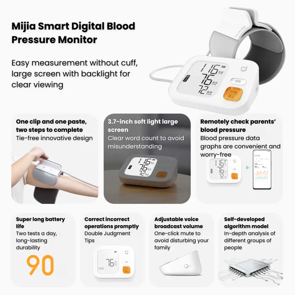 Xiaomi MIJIA smart blood pressure monitor for home use