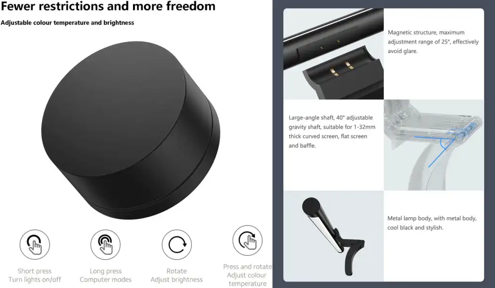 Xiaomi Mi Eye Care Computer Monitor Light Bar (MJGJD01YL)