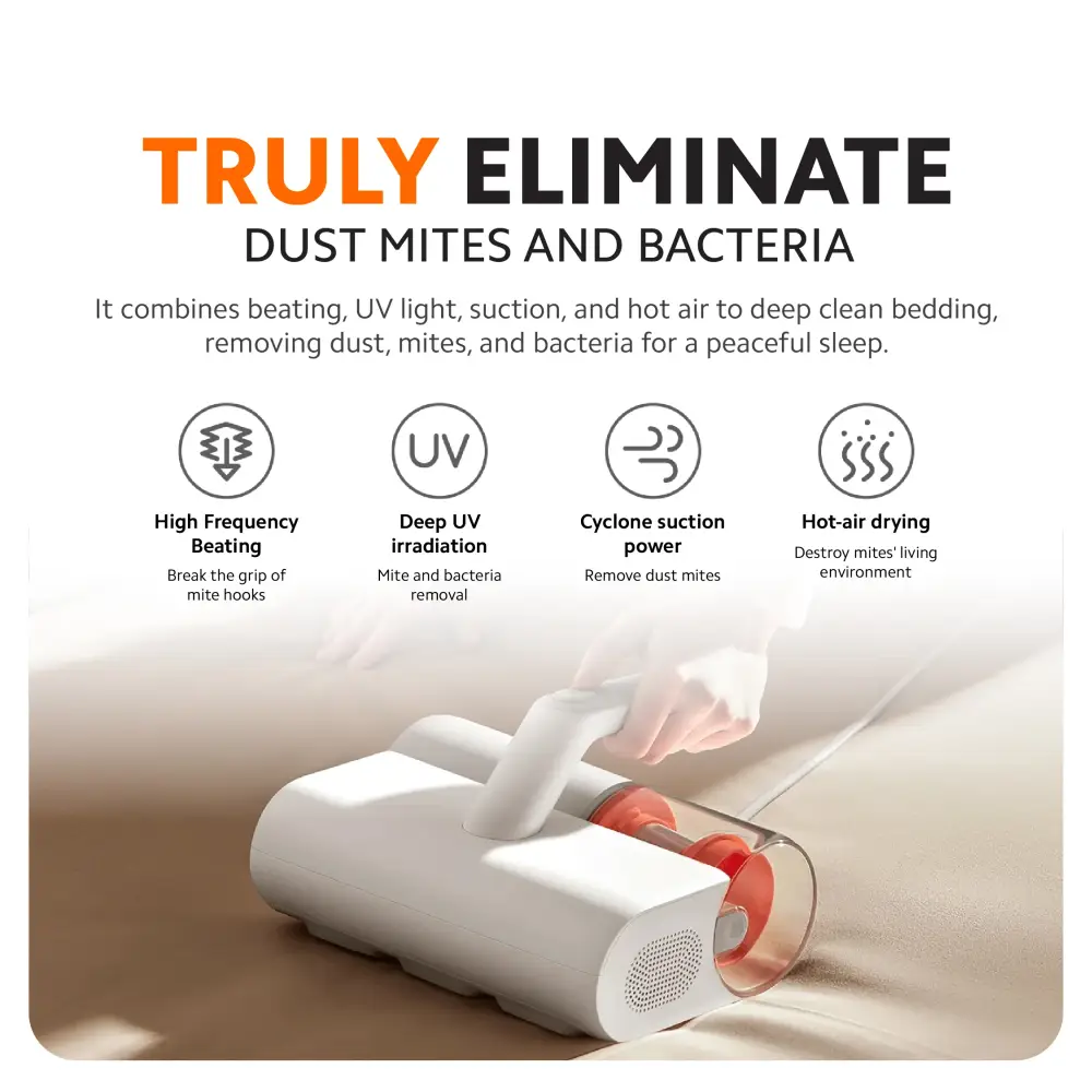 Xiaomi Mijia Dust Mite Remover 2 UV Hot Wind Vacuum Cleaner MJCMY02DY