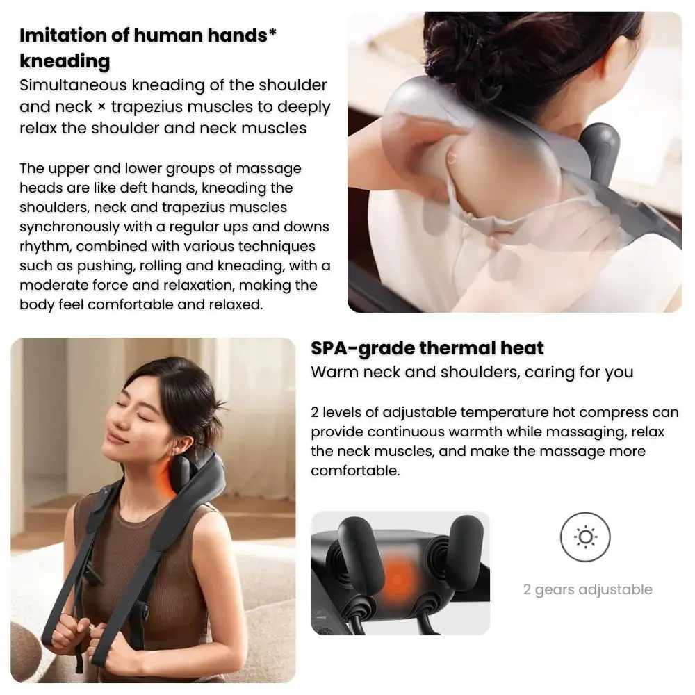 Using Xiaomi Mijia Neck Massager with Hot Compress