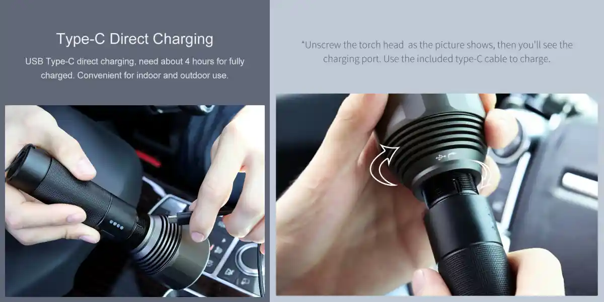 Xiaomi Nextool 2000 LM Flashlight With IPX7