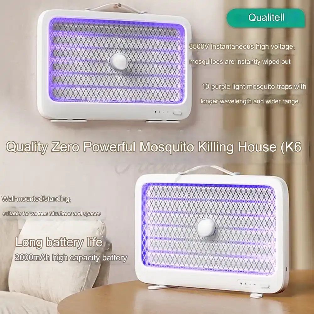 Xiaomi Qualitell K6 Rechargeable Mosquito Killer Lamp with 3500V Electric Grid