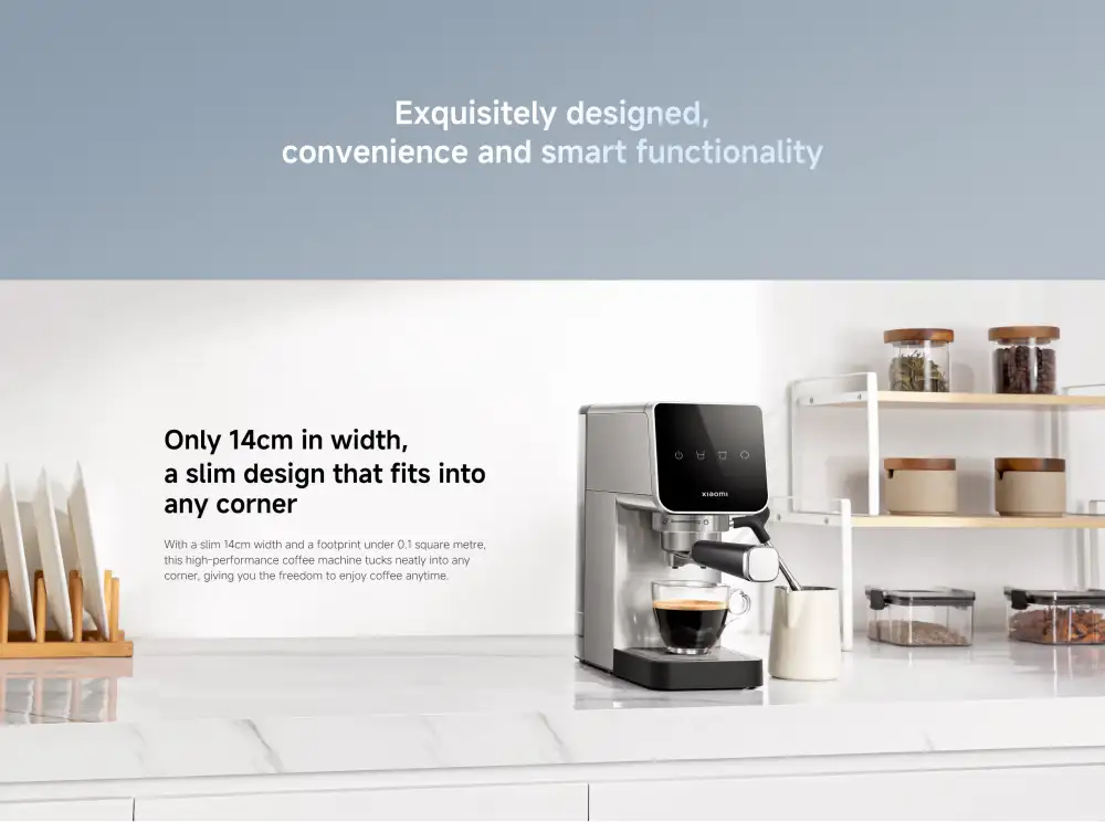 Xiaomi coffee machine for making espresso, cappuccino, and latte at home