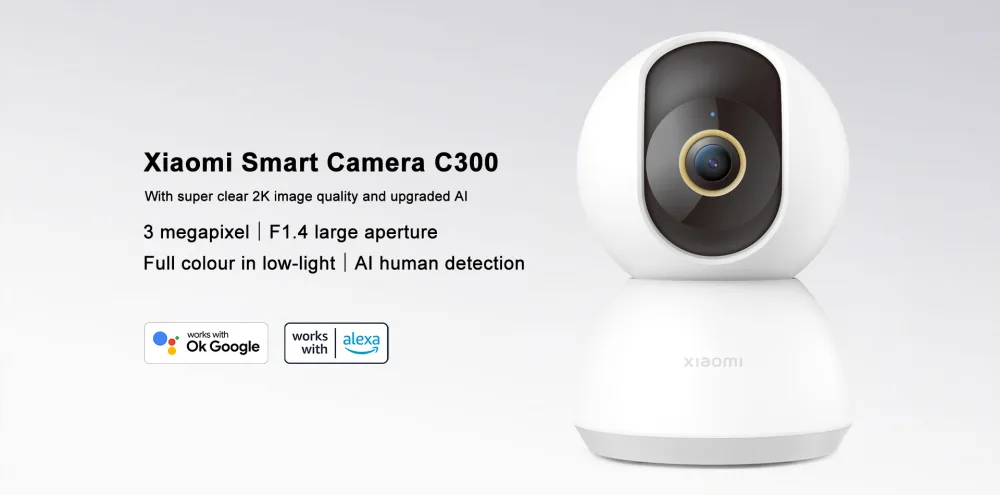 Xiaomi Smart Camera C300 2K resolution security camera overview