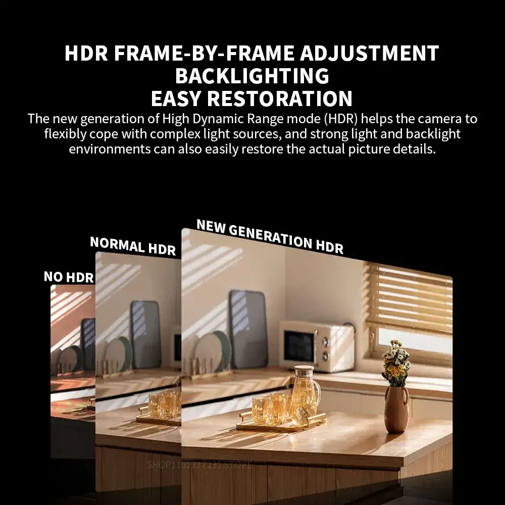 Xiaomi Smart Camera C700 4K HDR frame by frame adjustment low light performance comparison