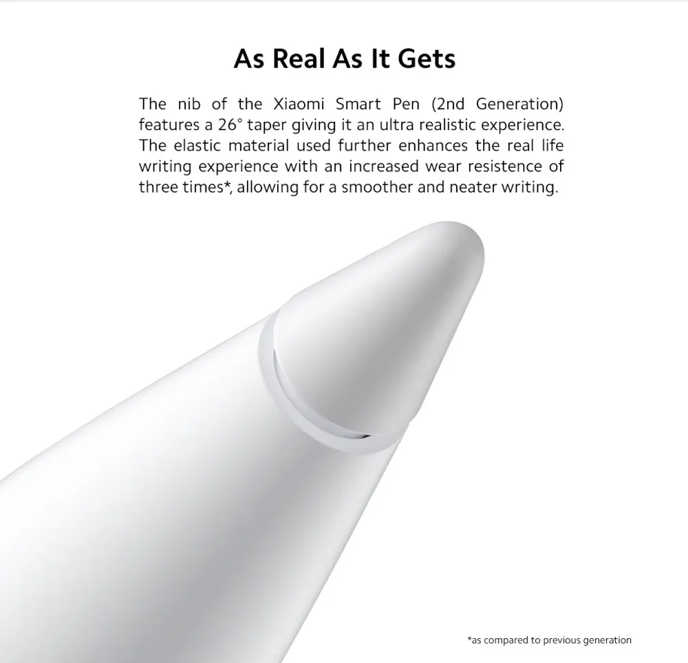 Xiaomi Smart Pen 2nd Generation tablet stylus white color