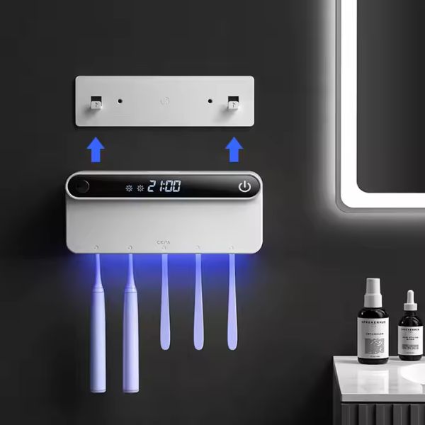 Xiaomi UV Toothbrush Holder Rechargeable Fast Drying Toothbrush Sterilizer With LED Display
