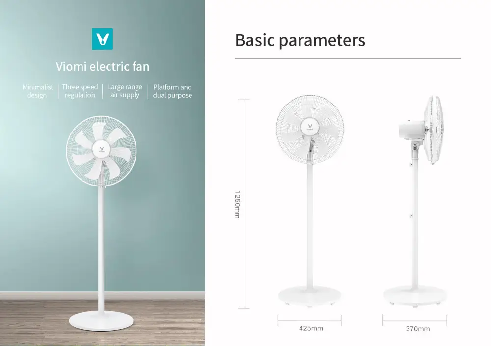 Xiaomi Viomi Electric Stand Fan (VXFS12A-J) White