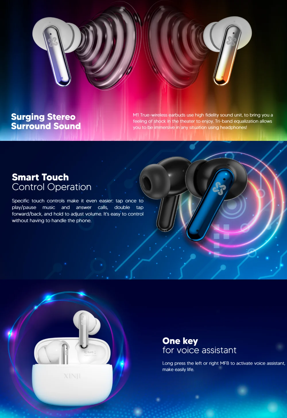 Xinji STONE M1 TWS Earbuds