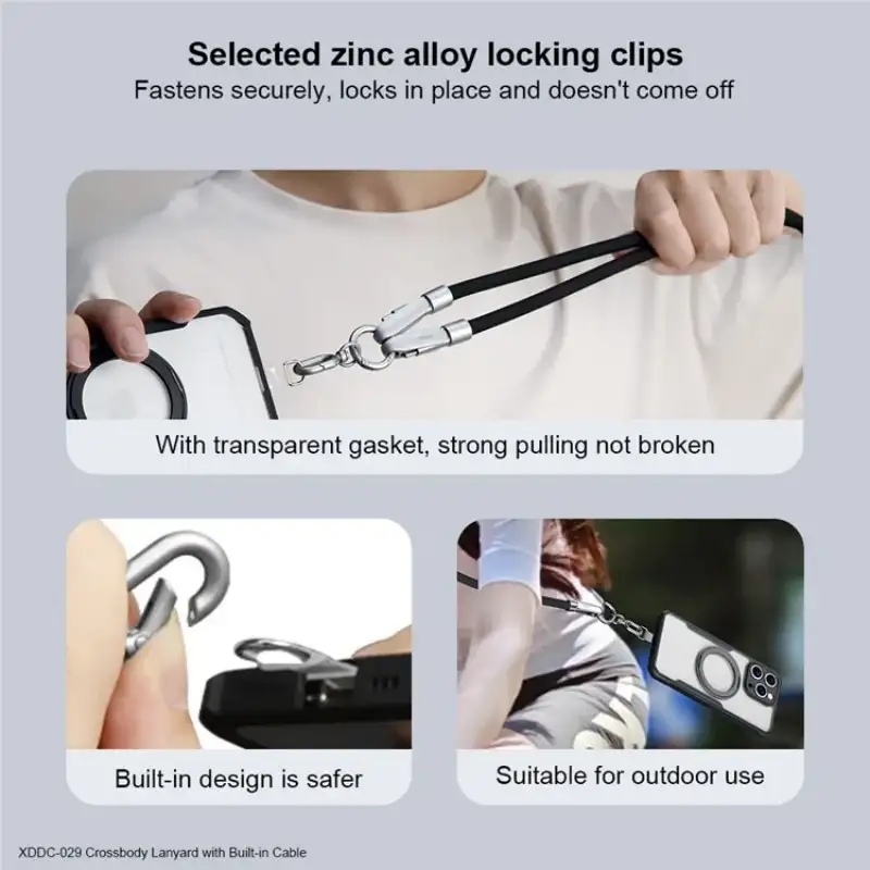 Xundd XDDC-029 Crossbody Lanyard Built 240W in Cable