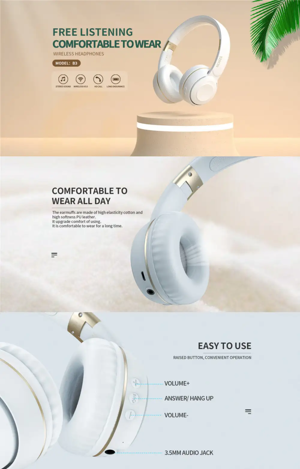 YISON B3 High Bass Headset Headphones