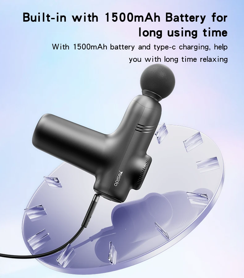 Yesido MG01 portable muscle massage gun design