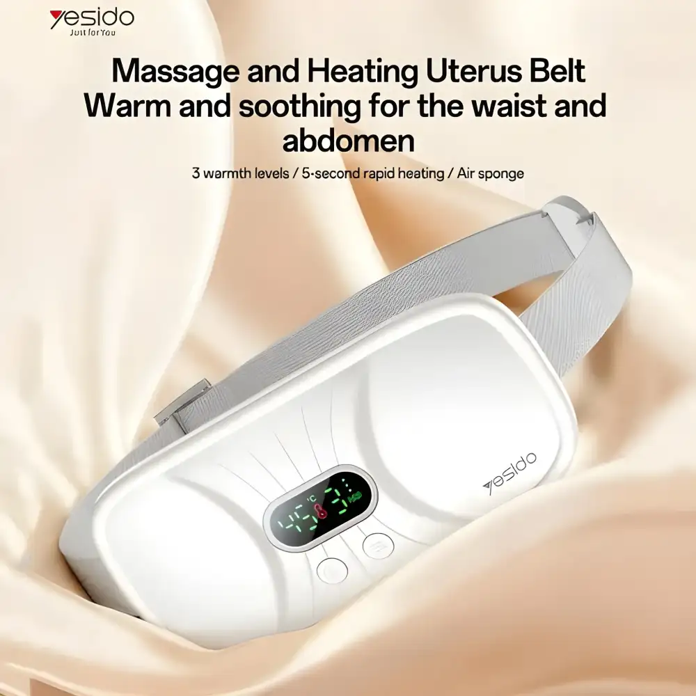 A clean studio shot of the Yesido MG28 Menstrual Heating Pad