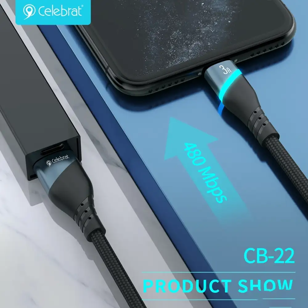 Yison Celebrat CB-22 A-L 1.2 Meter USB to Lightning Cable