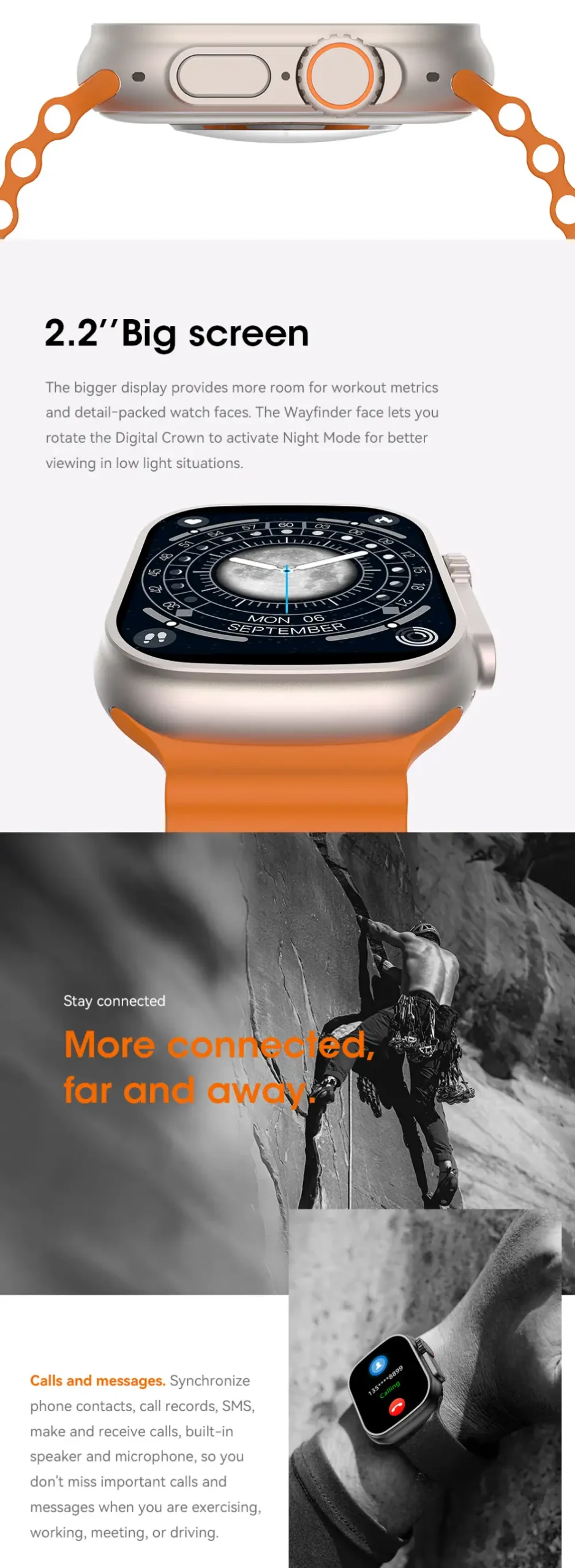 Yison Celebrat SW8Pro Bluetooth Calling Smart Watch