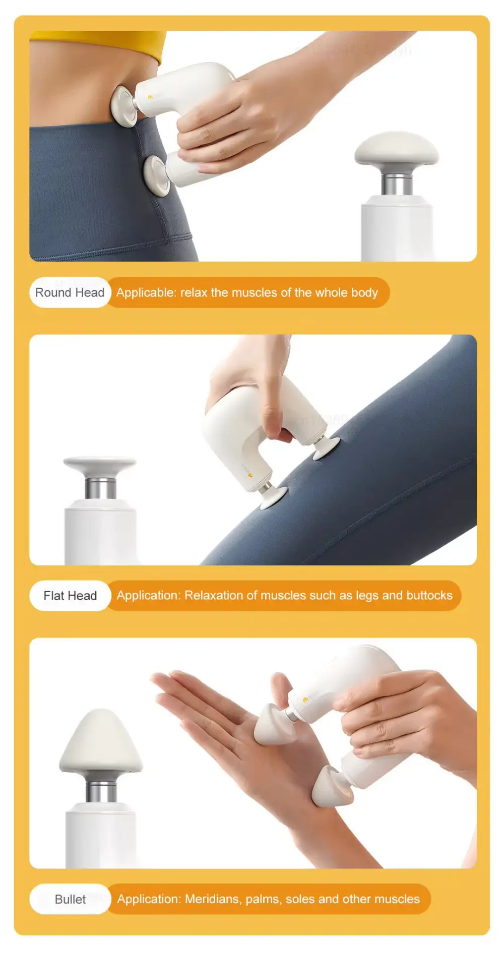 Youpin Momoda Double Head Mini Massager U type Pocket Massage Gun