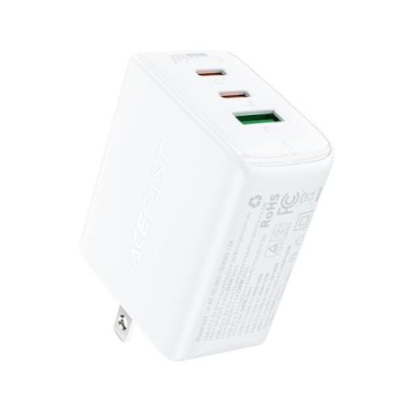 Acefast A43 PD65W GaN Charger (2xUSB-C + USB-A) US