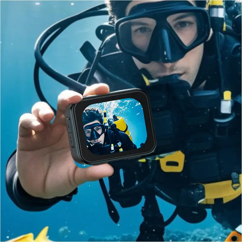 ACEFAST waterproof action camera for outdoor adventures