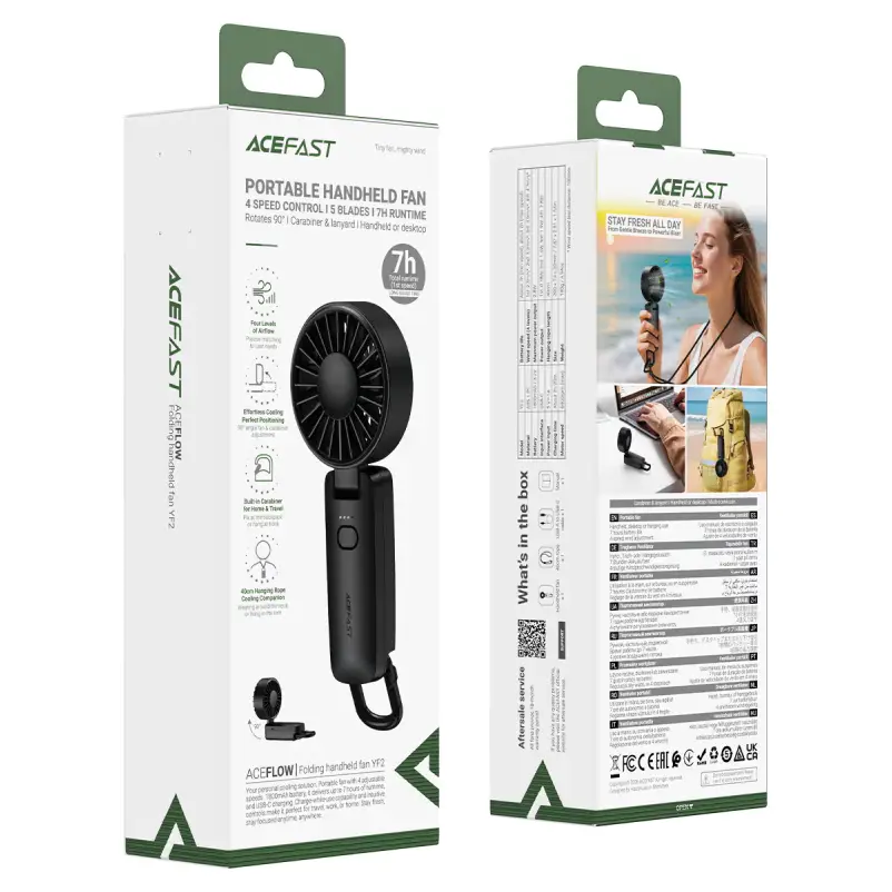 ACEFAST YF2 personal cooling fan lightweight portable design