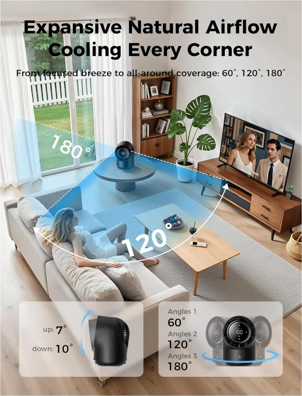 Aecooly Chic 01 portable table fan for personal cooling