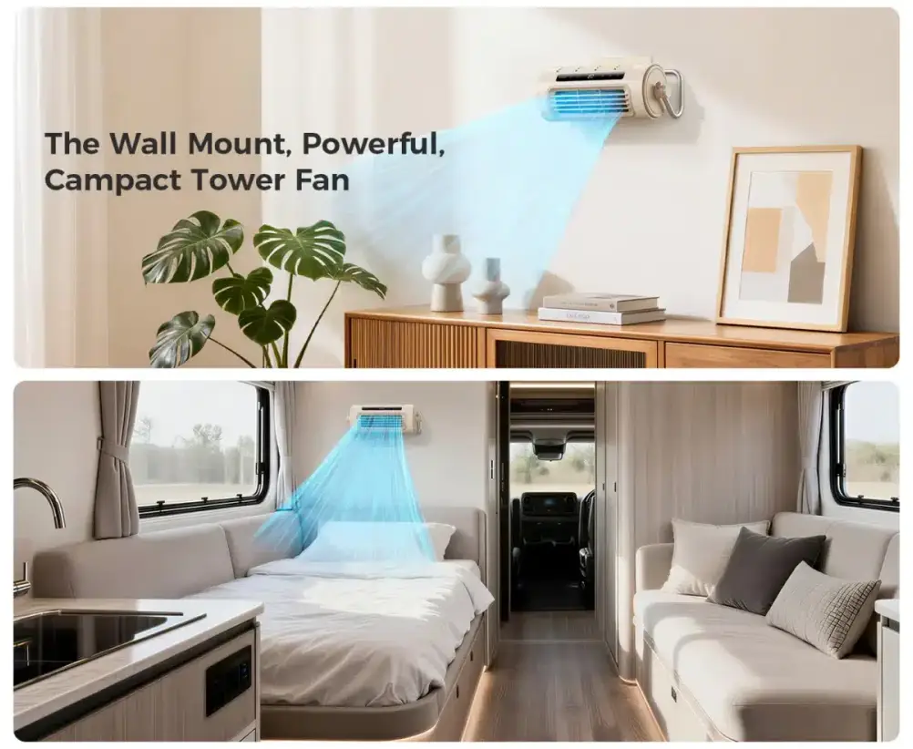 Aecooly Tower 01 portable tower fan modern cooling design