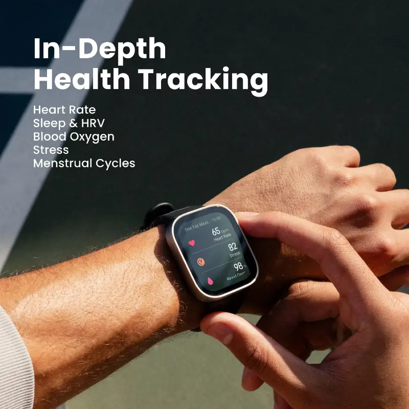 Amazfit Bip Max 50mm Smartwatch Health Tracking Features